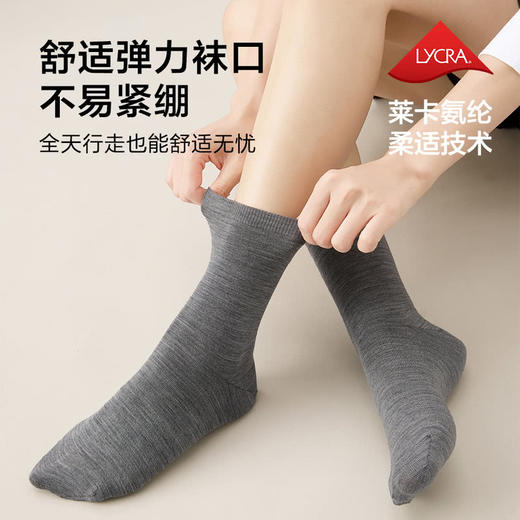 MM 山姆 Member's Mark 轻薄可机洗美利奴羊毛女袜 4双装 商品图6