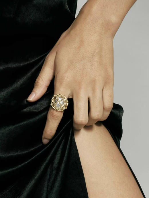 LS｜Net Bond Ring 因果戒指 [ 金 / 银 ] 【Kaleidoscope】 商品图0