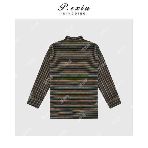 04-2潘依绣丁丁宠粉  韩系慵懒松弛感半拉链加绒长袖卫衣 W-62581 商品图2