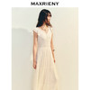 【商场同款】MAXRIENY优雅度假风收腰散摆连衣裙甜美长裙小白裙夏(货号:MC86DR026) 商品缩略图1