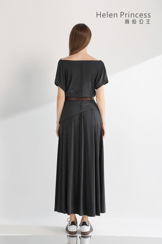 荡领收腰垂感套装裙 商品图9