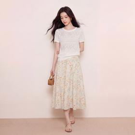 奢姿大码女装2026夏季减龄碎花半身裙胖妹妹松紧腰甜美时尚裙子9962492294