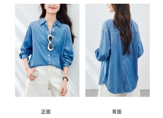 春夏刚需水洗松弛感天丝牛仔衬衫 商品图7