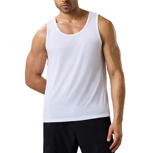 MM 山姆 SCHIESSER男针织内衣（上衣）白色+白色 商品图1