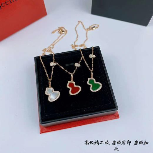 厚镀金麒麟大号葫芦项链 商品图2
