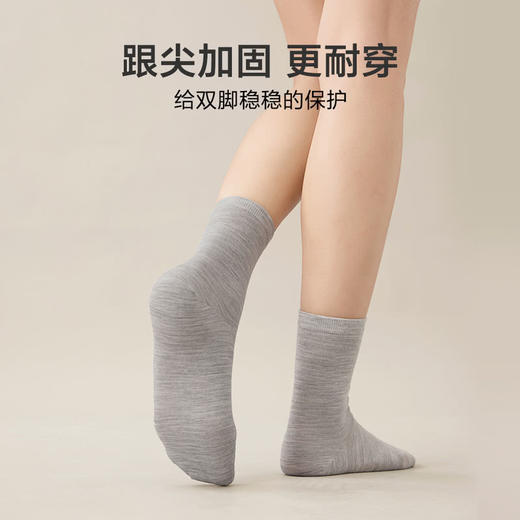 MM 山姆 Member's Mark 轻薄可机洗美利奴羊毛女袜 4双装 商品图8