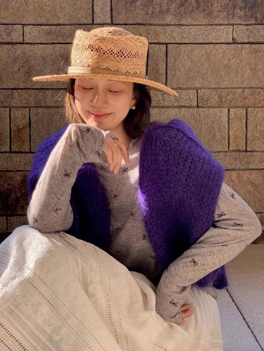 满印蝴蝶结长袖 T 商品图4