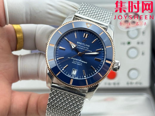 【上天入地，征战深海】GF百年灵家族的“水鬼”－超级海洋文化二代系列 米兰钢带 男士腕表 表径42mm 商品图2