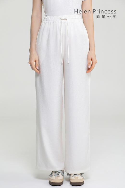 高腰垂感隐形口袋阔腿裤 商品图8