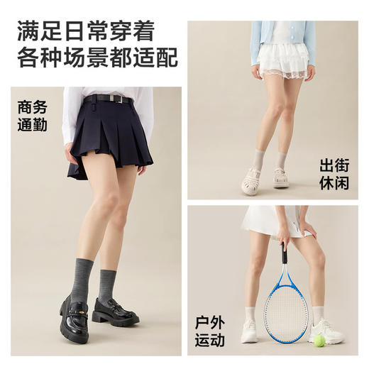 MM 山姆 Member's Mark 轻薄可机洗美利奴羊毛女袜 4双装 商品图9