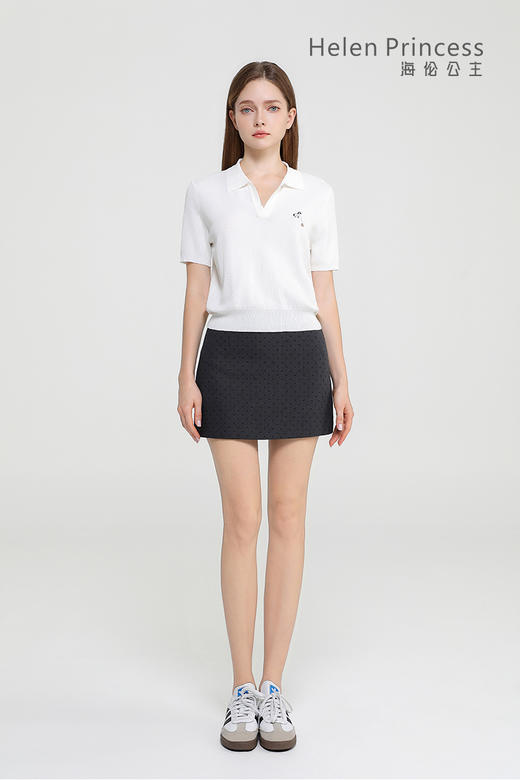 POLO领小V短袖上衣 商品图4