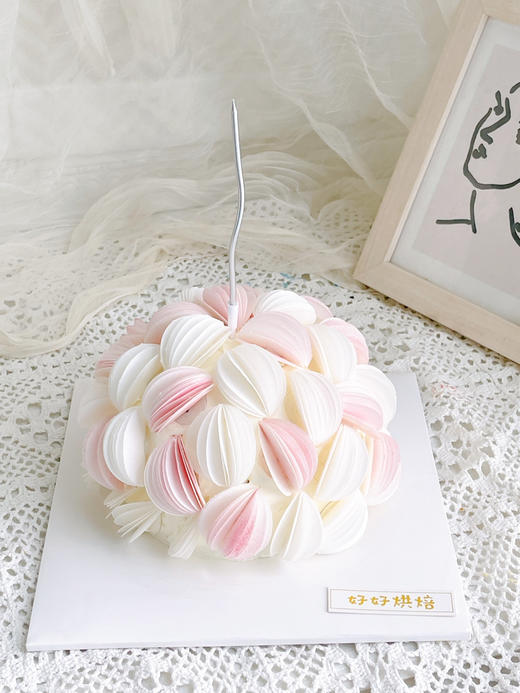 绣球花糯米纸蛋糕 商品图0