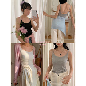 【芭蕾美背 可外穿带胸垫】吊带背心 26夏季新款内搭外穿都吸睛上衣 