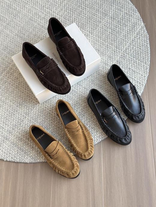 圣罗兰 经典系列褶皱乐福鞋 商品图0