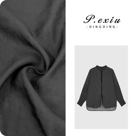 PanYiXiu/潘依绣人丝国风轻薄盘扣气质立领长袖衬衫 W-63613