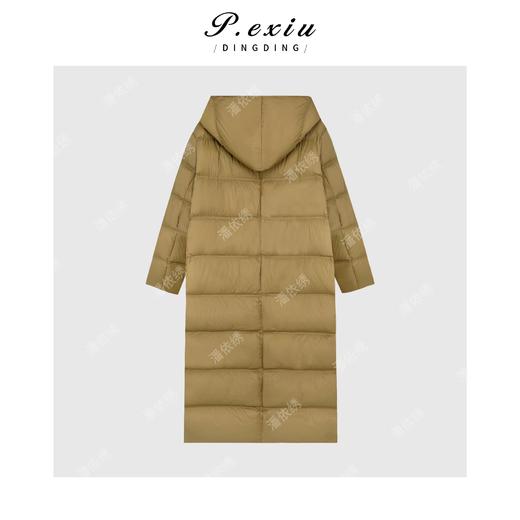 潘依绣丁丁宠粉 【小火炉】进口白鸭绒慵懒通勤衍缝连帽羽绒服 MJC056 商品图3
