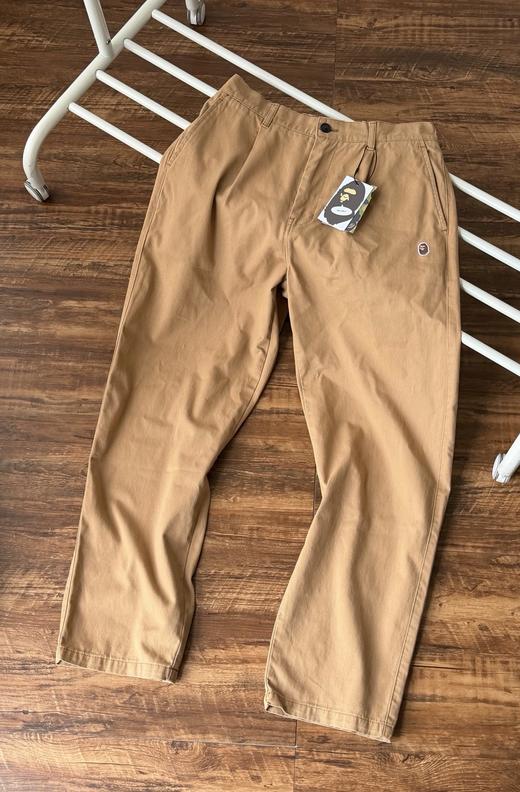 BAPE春季猿人头刺绣纯色休闲工装长裤，日本潮流品牌 A Bathing Ape 经典休闲裤款 商品图5
