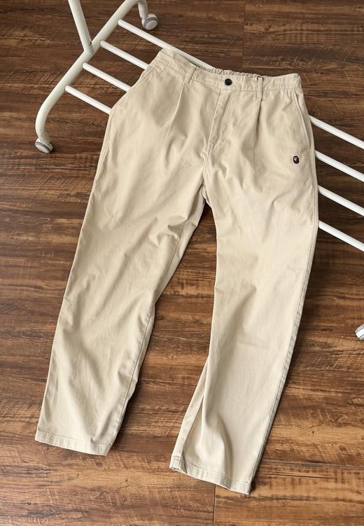 BAPE春季猿人头刺绣纯色休闲工装长裤，日本潮流品牌 A Bathing Ape 经典休闲裤款 商品图3