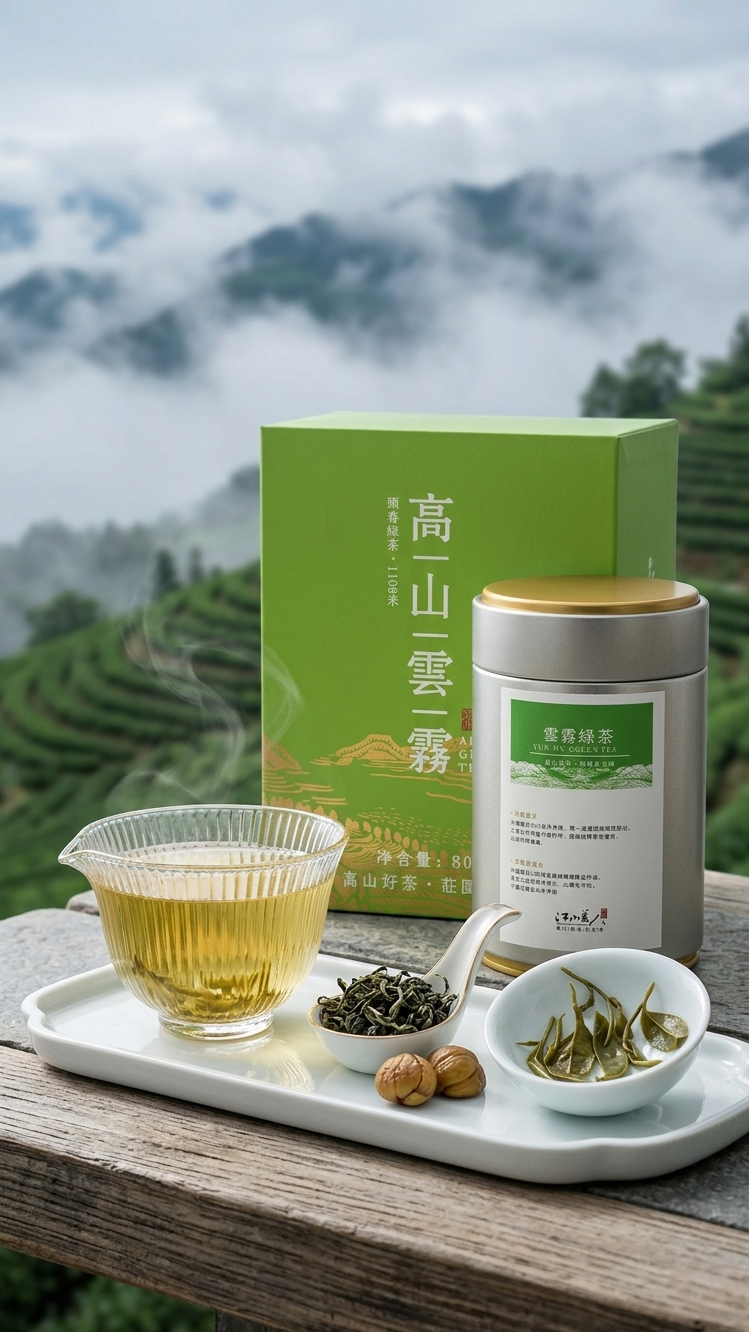 明前绿茶--江山美人精品高山云雾绿茶