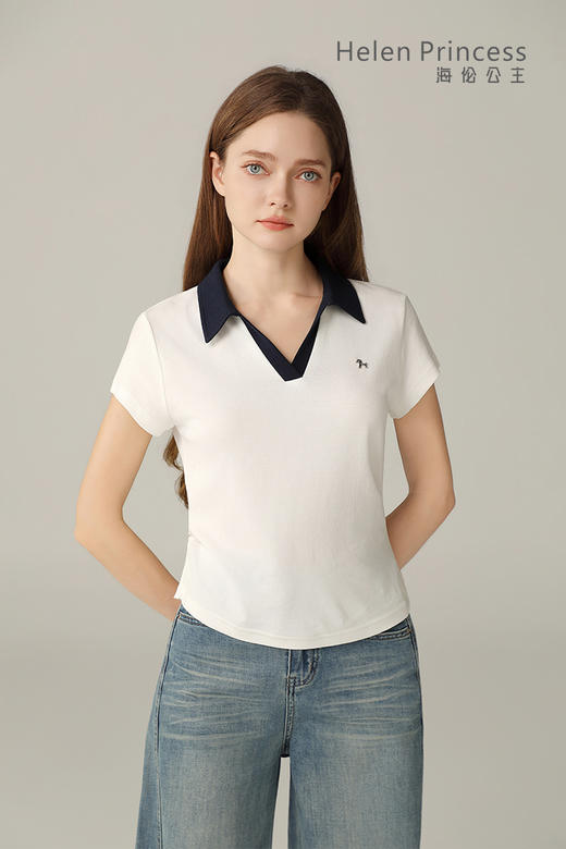 撞色V领 Polo 衫 商品图8