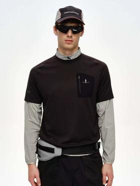 【lb1】夏新款男子休闲户外工装口袋圆领短袖T恤！！