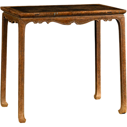 明	黄花梨镶瘿木束腰马蹄腿壸门香案 商品图5