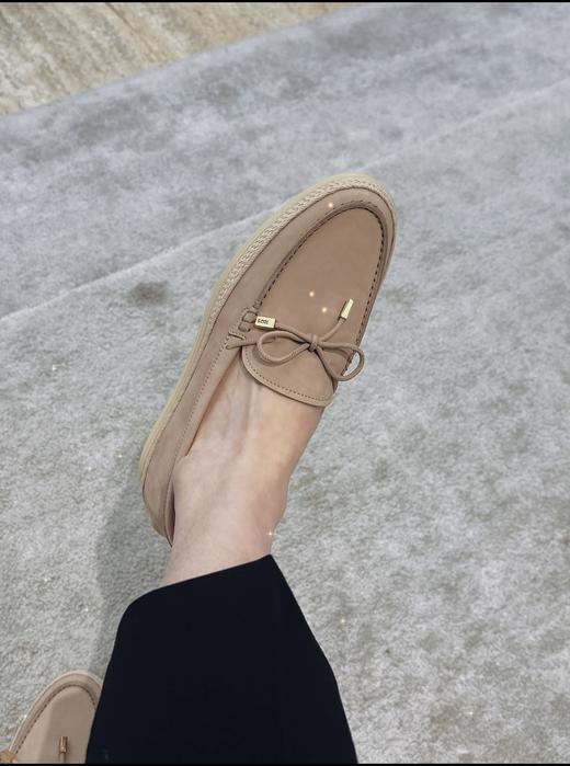 TODS 磨砂皮面草编麻绳底乐福鞋 商品图6