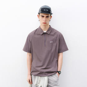 714street半开领短袖衬衫