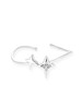 TR她热 星动自如 银色四芒星锆石百搭简约高级设计感可调节开口手镯 商品缩略图2