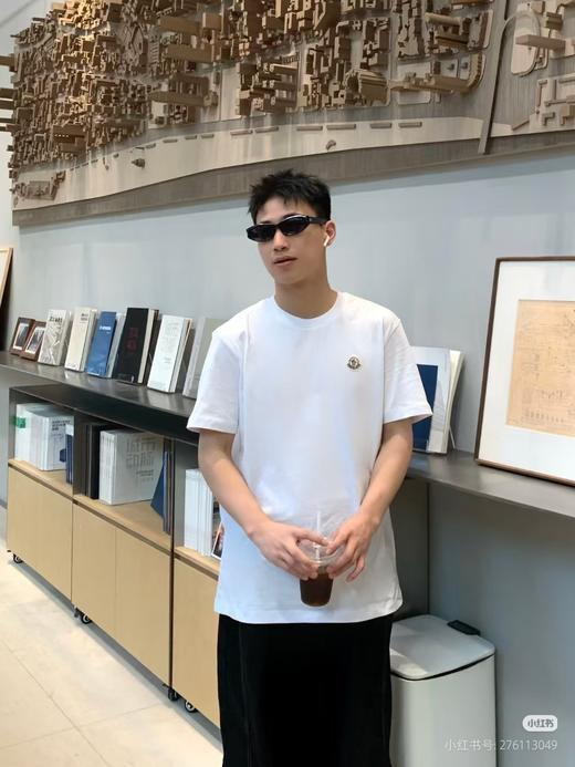 M可 水溶棉礼盒2件装 基础款小标刺绣圆领短袖T恤 Z-15923 商品图1