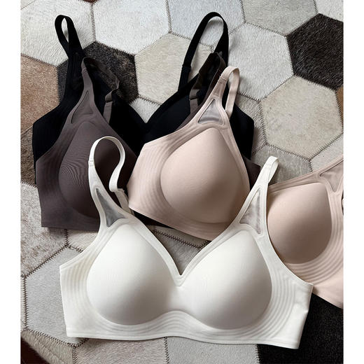 【贝拉推荐|团购更优惠】零压呼吸 极简无痕无压无钢圈文胸 果冻条承托舒适无比 M-2XL 商品图0