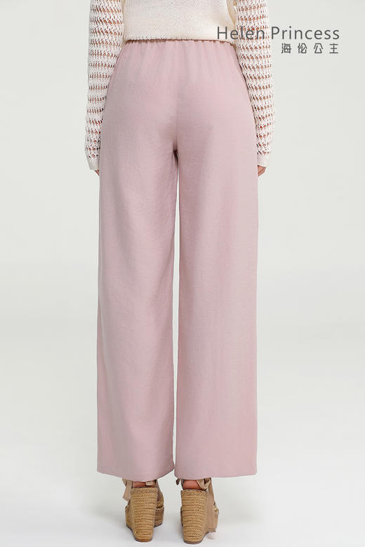 高腰垂感隐形口袋阔腿裤 商品图3