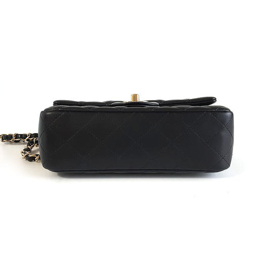 【95新】CHANEL香奈儿CF系列A69900 Y04059 94305黑金大迷你mini羊皮CF链条包单肩包女士260326NJS05 商品图5