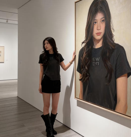 大王3D立体镶钻短袖T恤 商品图4
