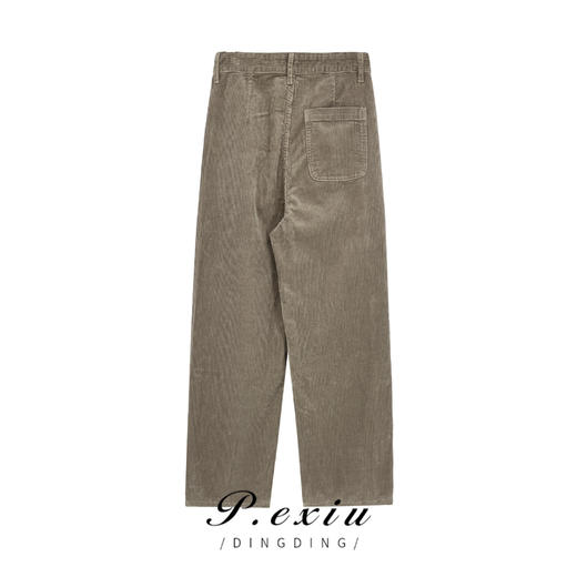 04-2潘依绣丁丁宠粉 PanYiXiu/潘依绣秋冬新款加厚灯芯绒宽松休闲百搭长裤 W-61639 商品图1