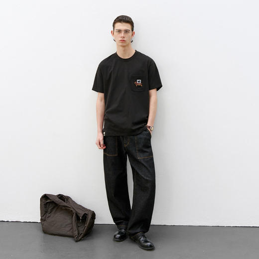 714street腊肠犬创意刺绣短袖 商品图3