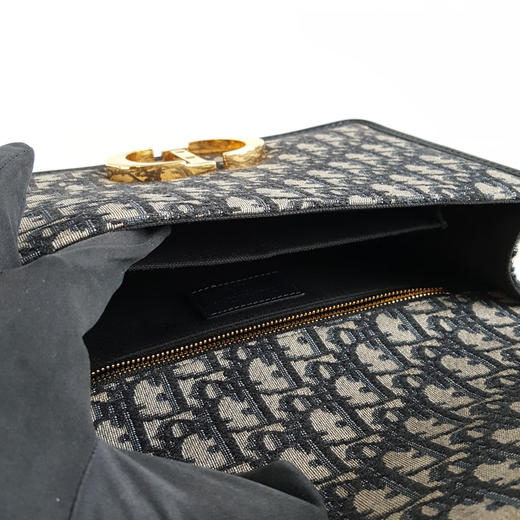 【95新】Dior迪奥30 Montaigne手袋中号老花蒙田皮肩带单肩斜挎包女士250326AK52 商品图8