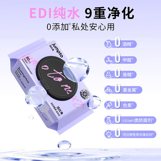 洁比兔纯水湿厕纸家庭装大容量好抽取全家可用一擦即干可冲散湿厕纸 商品图1