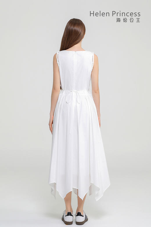 无袖收腰大摆连衣裙 商品图9