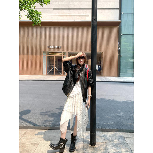 <曾小咸推荐>韩系不规则半身裙中长款百搭【预售款，预计3-15天！！】 商品图2