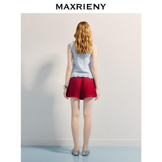 【商场同款】MAXRIENY精致日常立体纹理无袖毛衫肌理感针织上衣夏(货号:MC86SW275) 商品图3