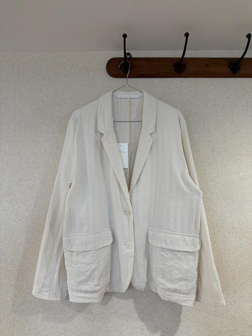 elsa esturgie 棉麻混纺西装短外套 商品图0