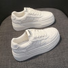 真皮小白鞋新款百搭爆款松糕厚底增高女鞋休闲运动板鞋188 商品缩略图0