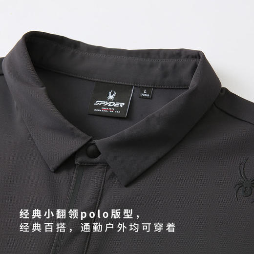 MM 山姆 Spyder短袖POLO衫 炭黑色/科技灰 商品图4