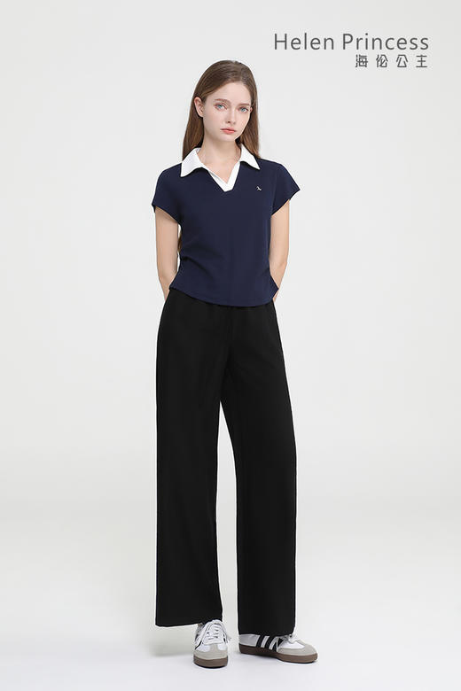 撞色V领 Polo 衫 商品图3