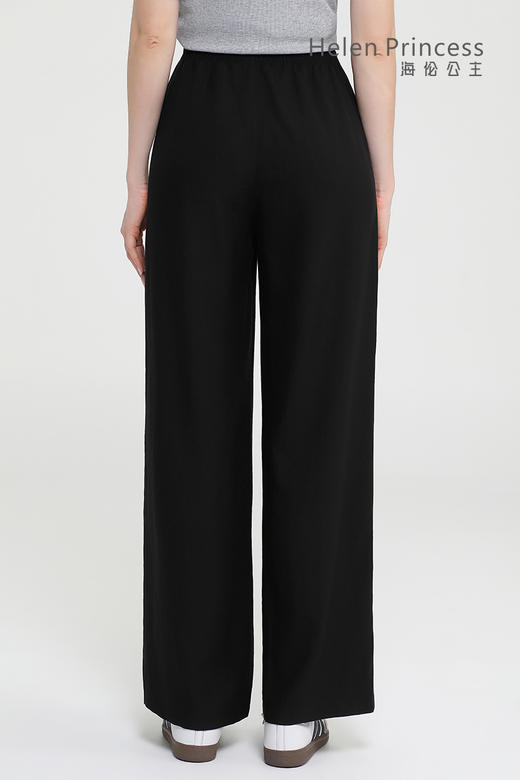 高腰垂感隐形口袋阔腿裤 商品图7