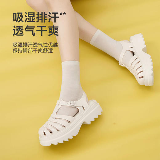 MM 山姆 Member's Mark 轻薄可机洗美利奴羊毛女袜 4双装 商品图2