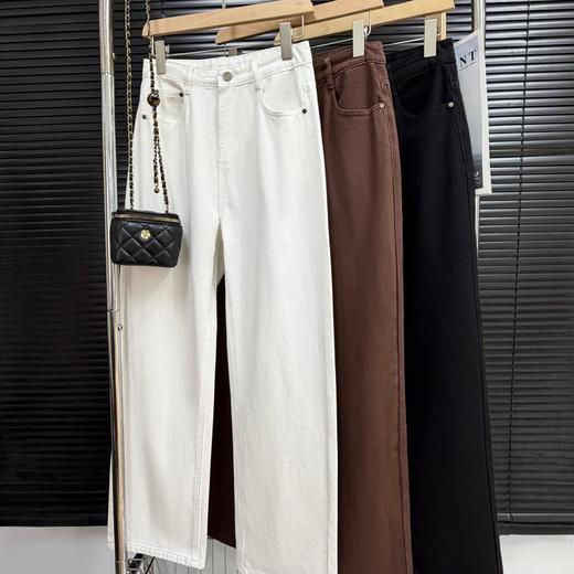 【3-5天发货】isabelle marran气质窄版高腰百搭直筒牛仔裤68905 商品图2