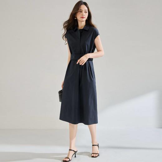 「高货sh」全新升级【铂金会员293/天猫389/差价96】(21007)洛诗琳新款文艺风优雅连衣裙2026夏季新款收腰显瘦衬衫裙 商品图4