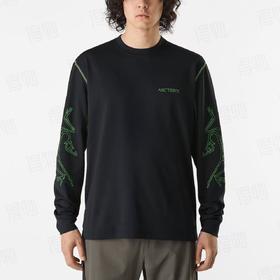 【lb1】情侣复古休闲圆领印花宽松长袖T恤 ！！